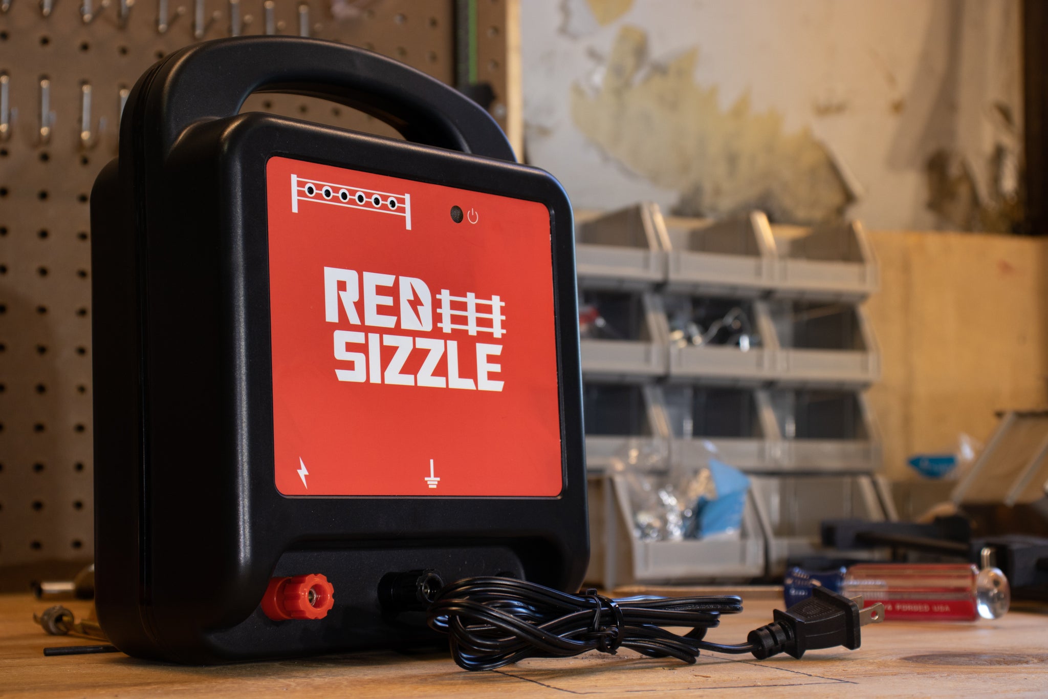 Red Sizzle 62 Mile, Large Plug In Fence Energizer, Fast Shipping